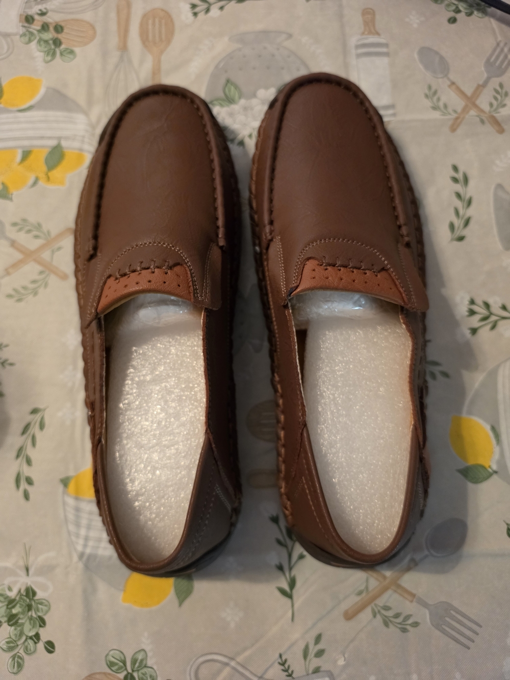 Men’s Brown Slip-On Driving Loafers